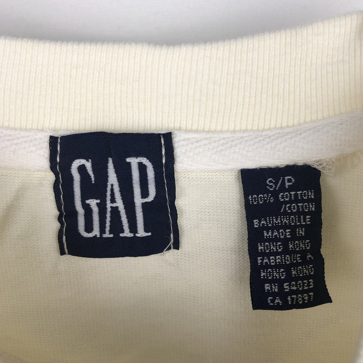 90'S GAP Old Gap Plain Pocket Long-Sleeve T-Shirt, Men's Size S (Equivalent), Vintage cotton ivory Vintage Second Hand
