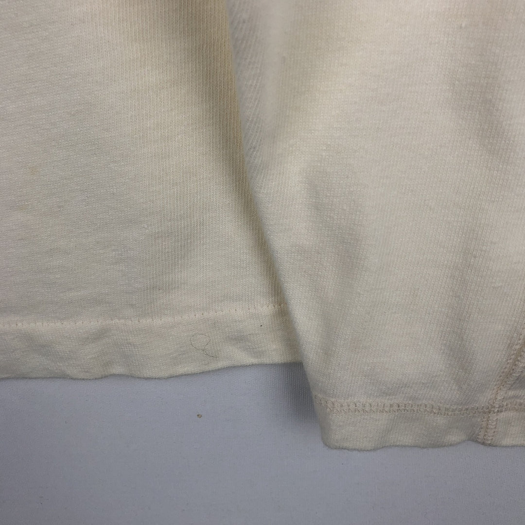 90'S GAP Old Gap Plain Pocket Long-Sleeve T-Shirt, Men's Size S (Equivalent), Vintage cotton ivory Vintage Second Hand