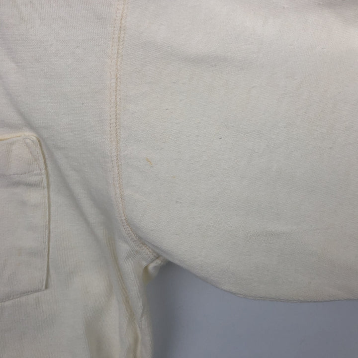 90'S GAP Old Gap Plain Pocket Long-Sleeve T-Shirt, Men's Size S (Equivalent), Vintage cotton ivory Vintage Second Hand