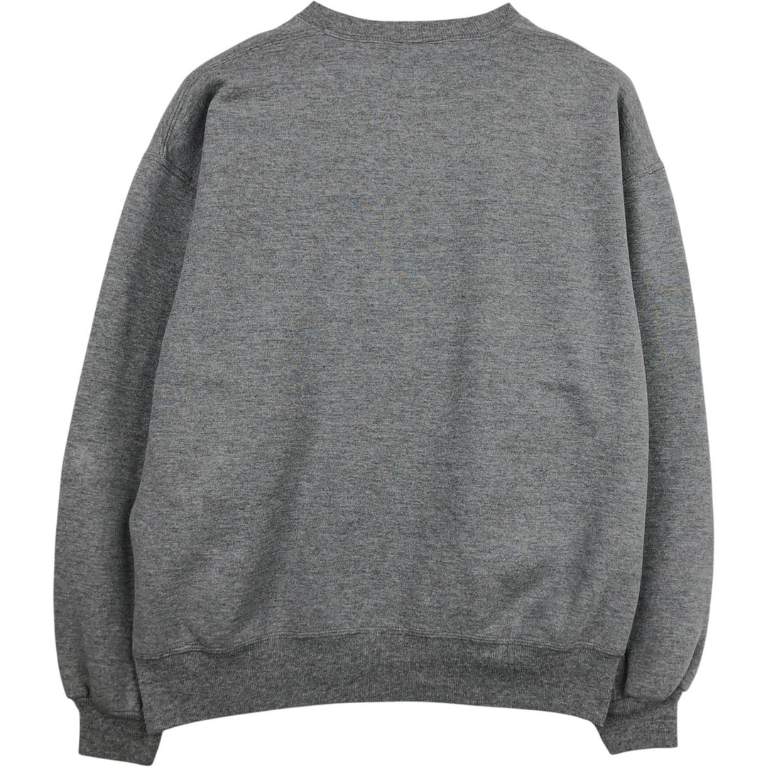 90'S Russell College Sweatshirt, Made in USA, Men's L, Vintage polyester gray type Vintage Second Hand