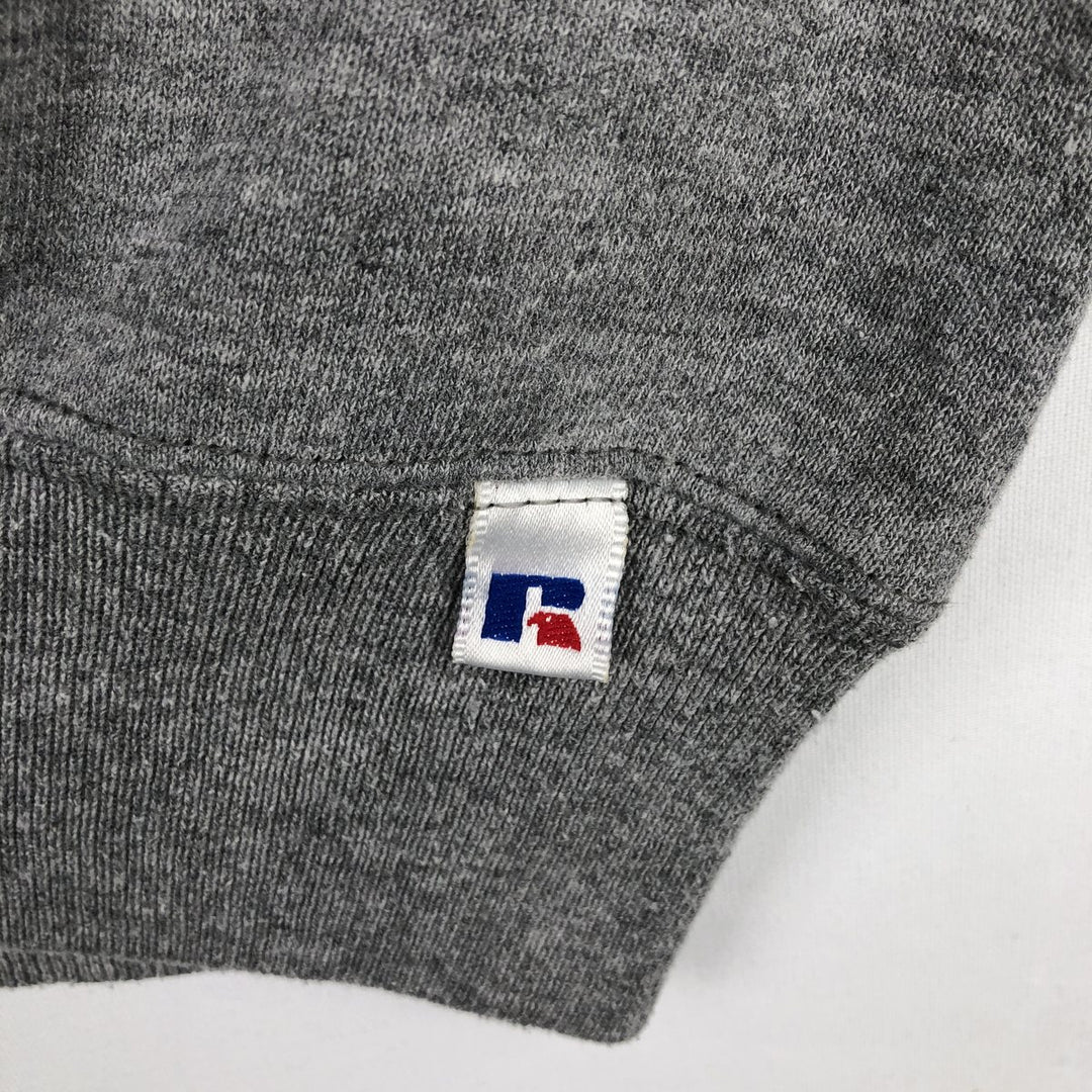 90'S Russell College Sweatshirt, Made in USA, Men's L, Vintage polyester gray type Vintage Second Hand