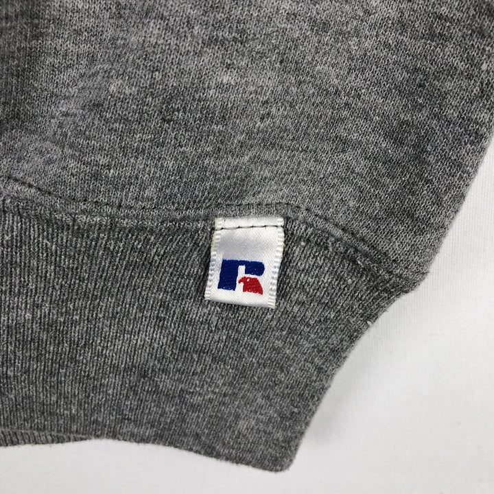 90'S Russell College Sweatshirt, Made in USA, Men's L, Vintage polyester gray type Vintage Second Hand