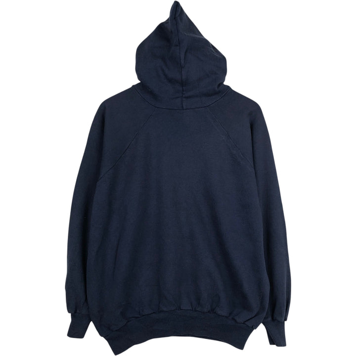 80'S Champion Tricolor Tag Sweatshirt Pullover Hoodie, Made in USA, Men's XL Equivalent, Vintage acrylic navy blue type Vintage Second Hand