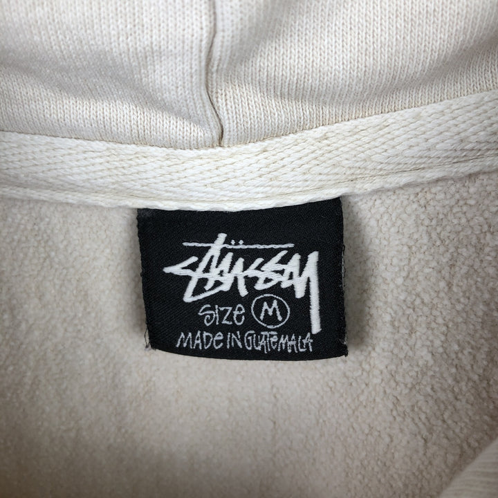 Stussy sweatshirt pullover hoodie, men's size M cotton unbleached Vintage Second Hand