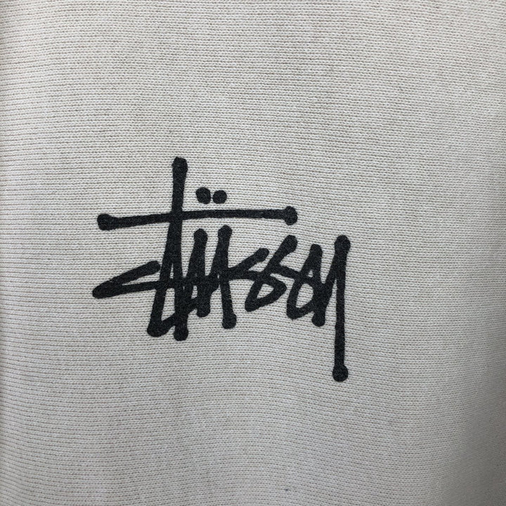 Stussy sweatshirt pullover hoodie, men's size M cotton unbleached Vintage Second Hand