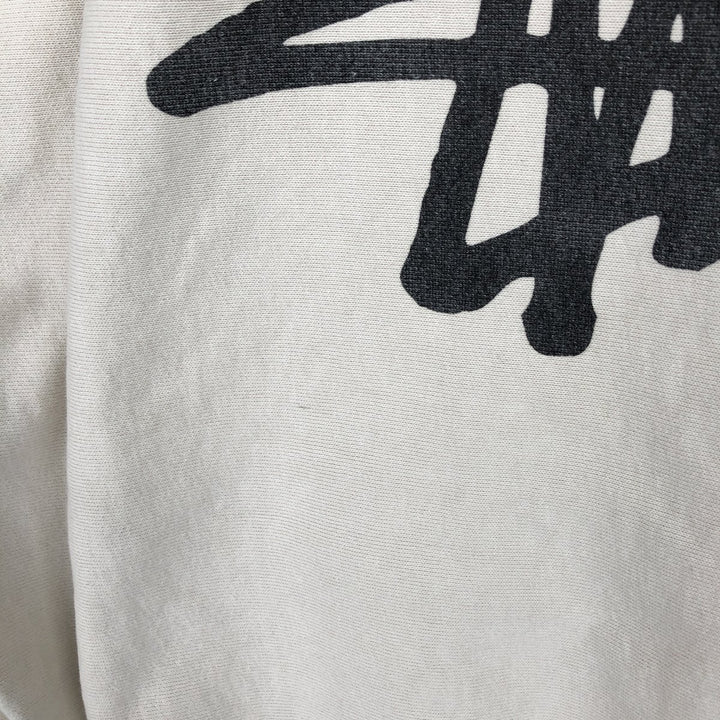 Stussy sweatshirt pullover hoodie, men's size M cotton unbleached Vintage Second Hand