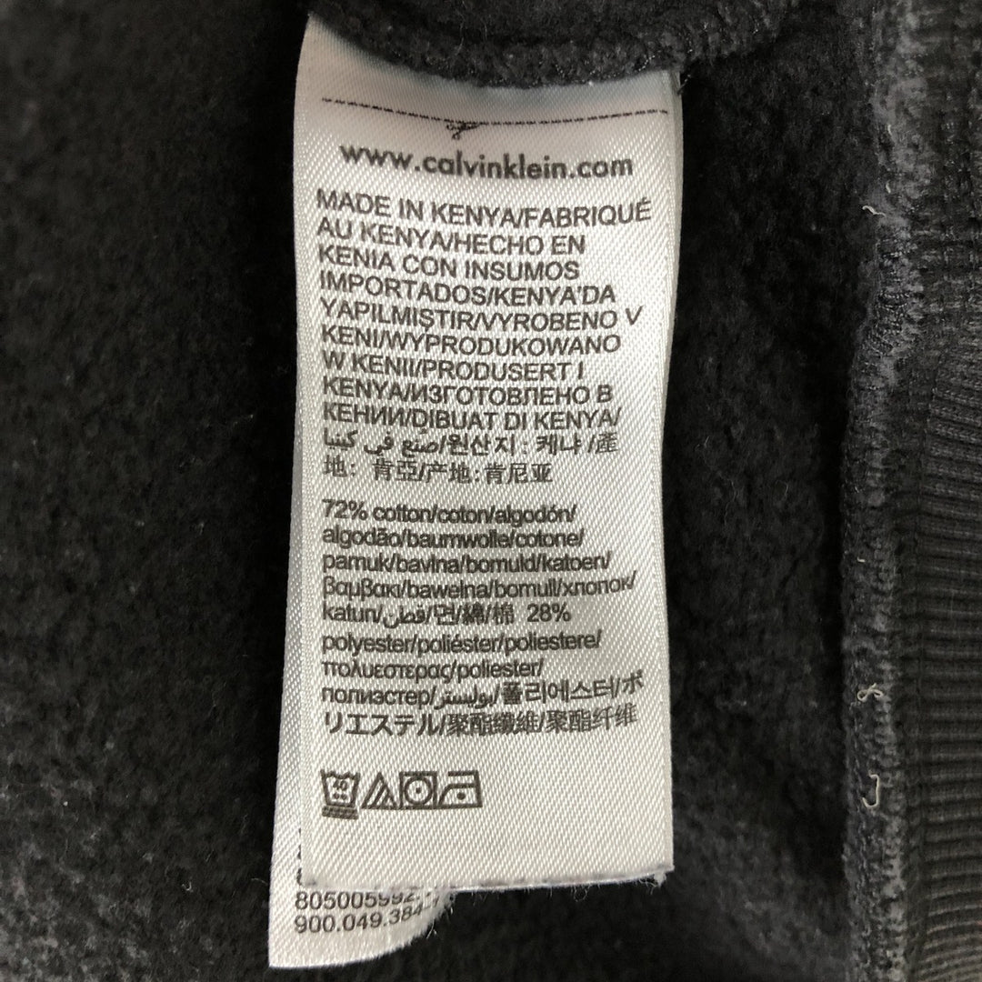 2000'S Calvin Klein JEANS Logo Sweatshirt (Men's Size L) cotton black type Vintage Second Hand