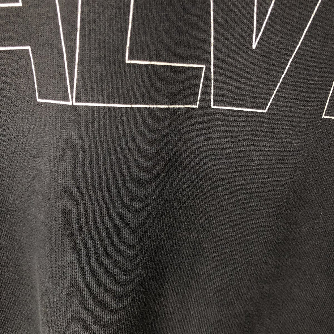 2000'S Calvin Klein JEANS mock neck logo sweatshirt, men's size M (approx.) cotton black type Vintage Second Hand