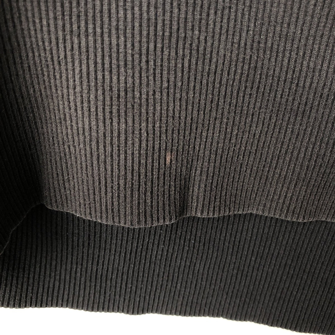 2000'S Calvin Klein JEANS mock neck logo sweatshirt, men's size M (approx.) cotton black type Vintage Second Hand