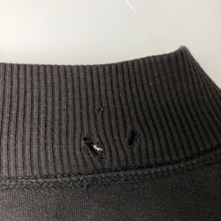 2000'S Calvin Klein JEANS mock neck logo sweatshirt, men's size M (approx.) cotton black type Vintage Second Hand