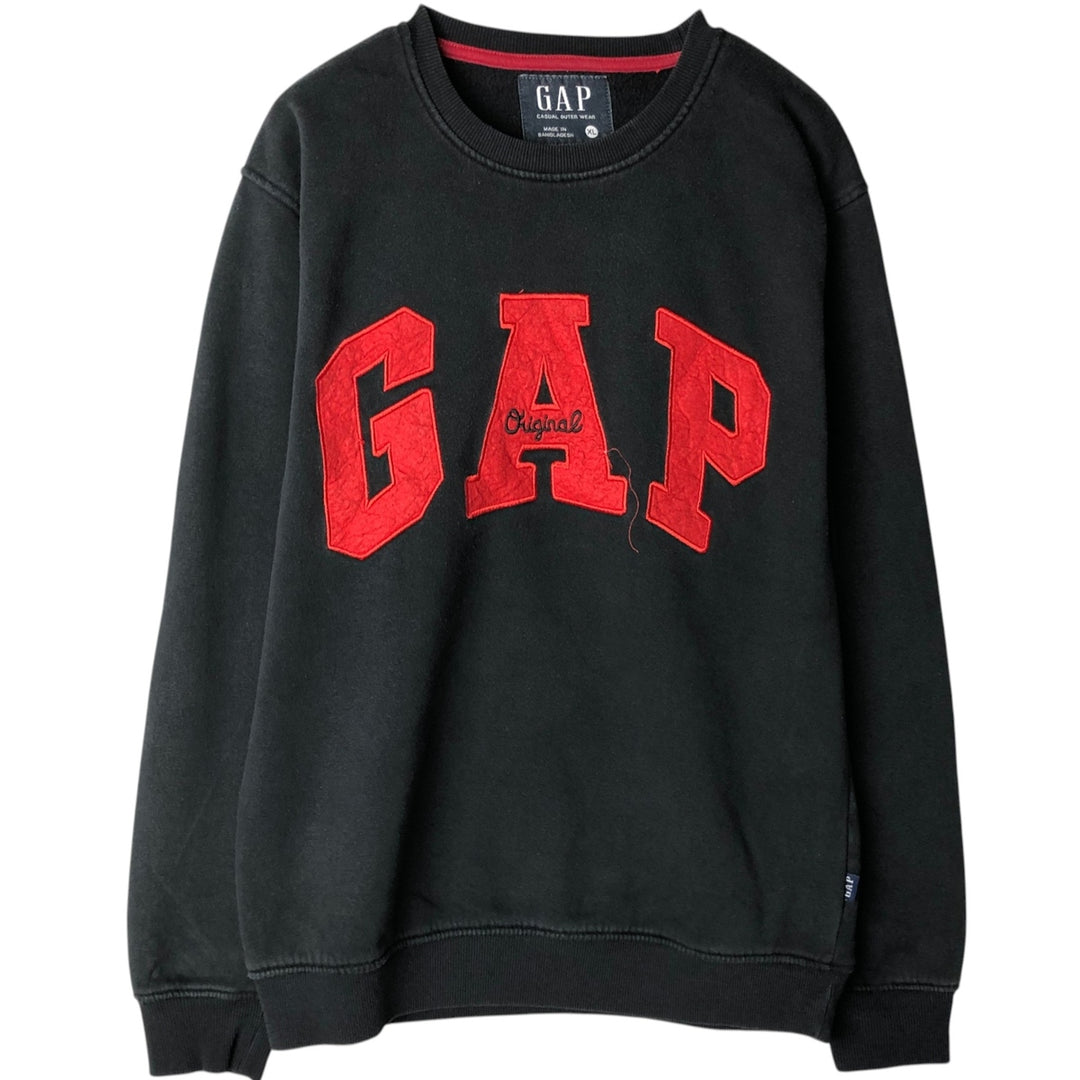GAP Logo Sweatshirt, Men's Size XL (approx.) cotton black type Vintage Second Hand