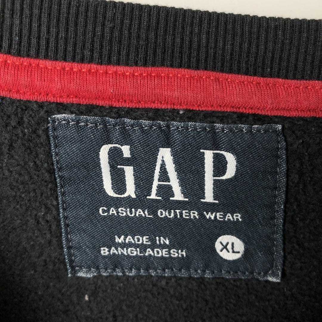 GAP Logo Sweatshirt, Men's Size XL (approx.) cotton black type Vintage Second Hand