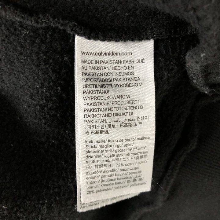 2000'S Calvin Klein logo sweatshirt, men's size XL equivalent. cotton black type Vintage Second Hand
