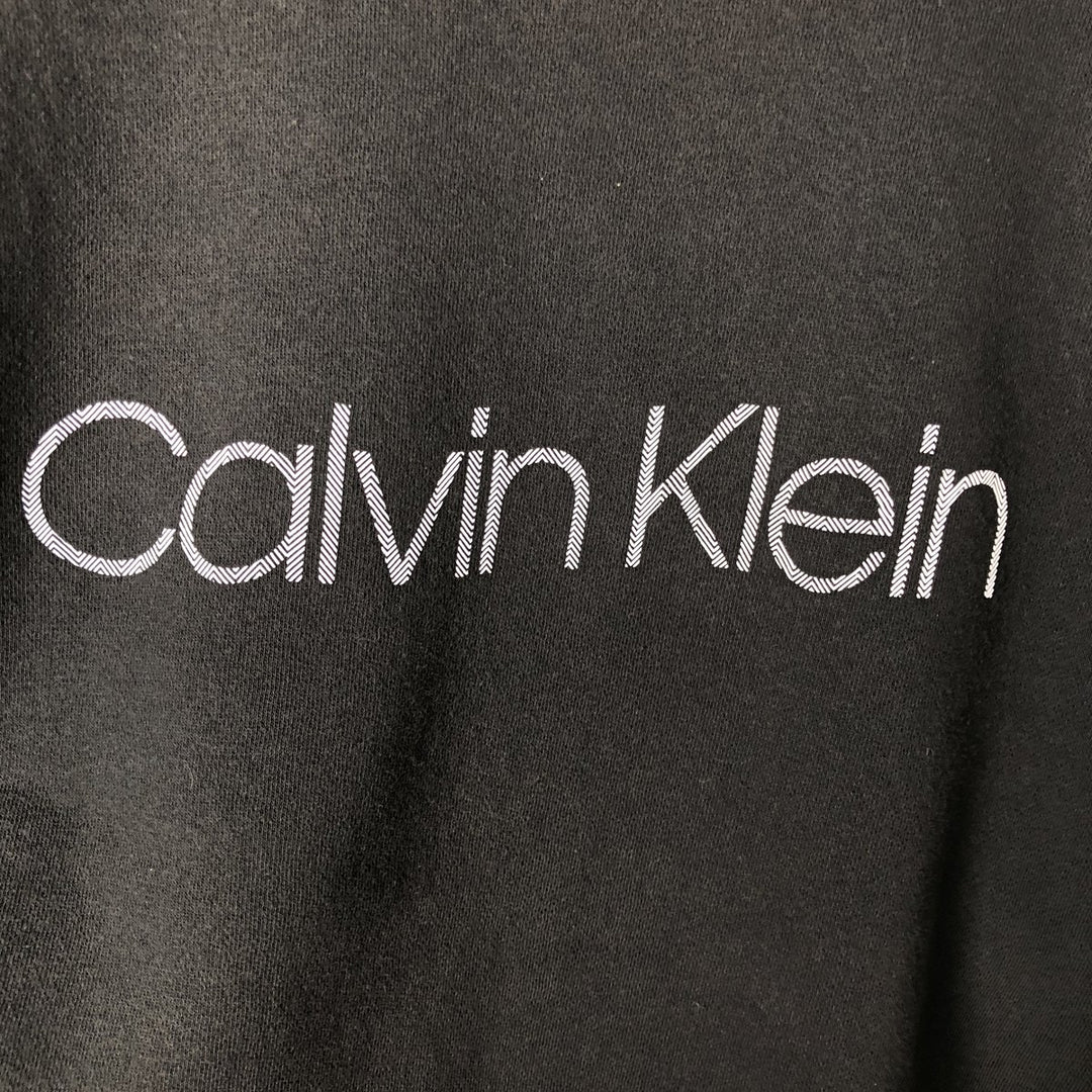 2000'S Calvin Klein logo sweatshirt, men's size XL equivalent. cotton black type Vintage Second Hand