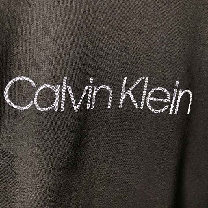 2000'S Calvin Klein logo sweatshirt, men's size XL equivalent. cotton black type Vintage Second Hand