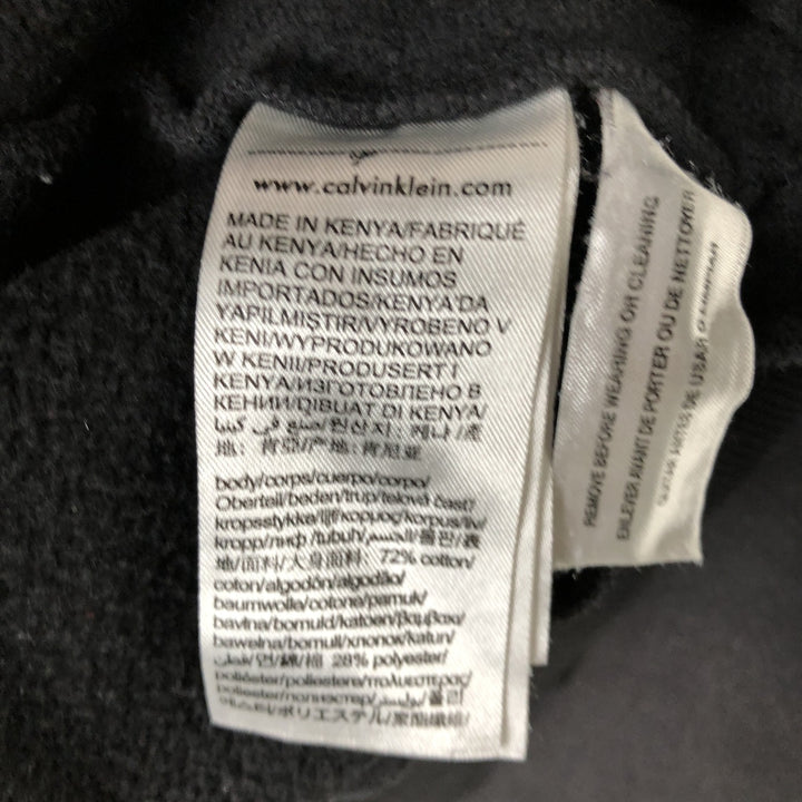 Calvin Klein logo sweatshirt, men's size L (approx.) cotton black type Vintage Second Hand