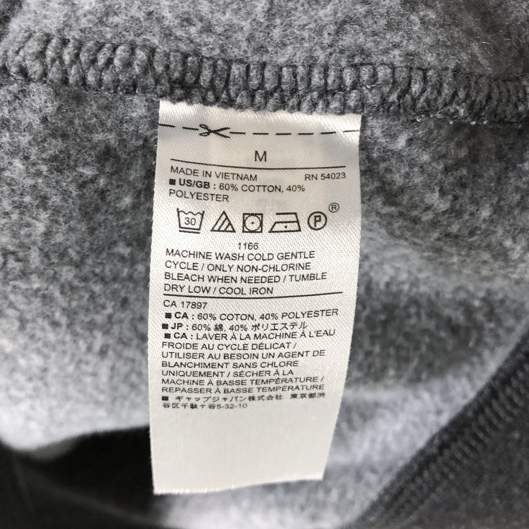 2000'S Banana Republic Plain Blank Sweatshirt (Men's Size M) cotton gray type Vintage Second Hand