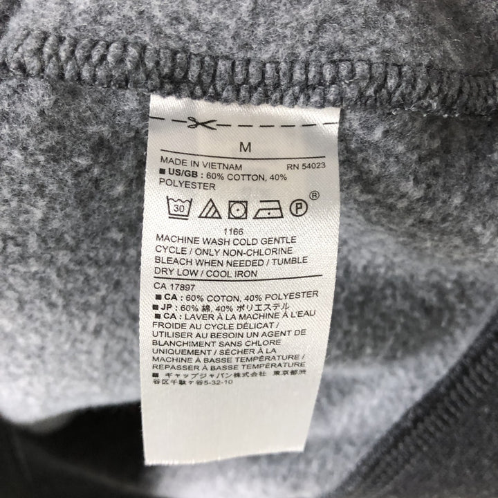 2000'S Banana Republic Plain Blank Sweatshirt (Men's Size M) cotton gray type Vintage Second Hand