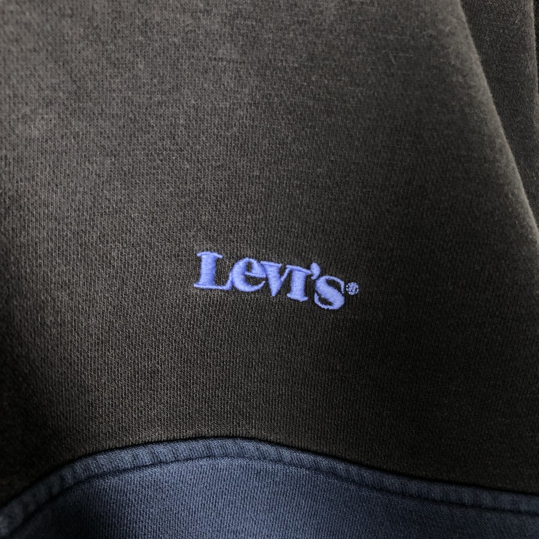Levi's logo sweatshirt, men's size L cotton black type Vintage Second Hand