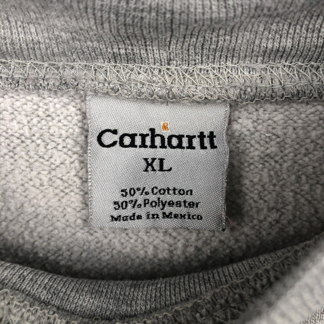 Carhartt One Point Logo Sweatshirt, Men's XL cotton gray type Vintage Second Hand