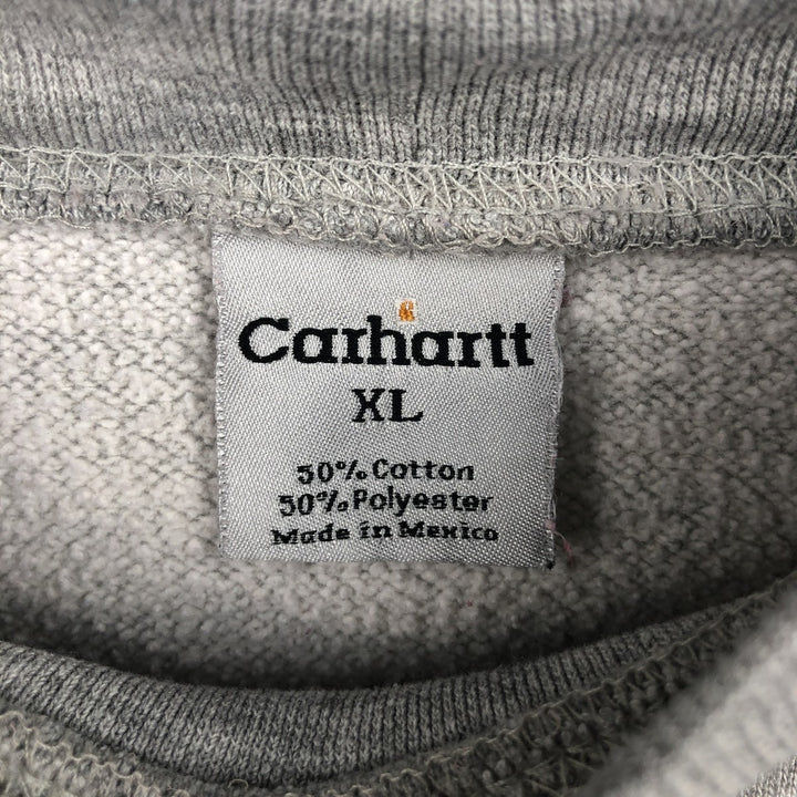 Carhartt One Point Logo Sweatshirt, Men's XL cotton gray type Vintage Second Hand