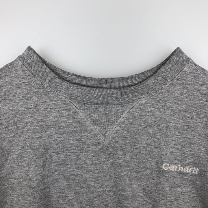 Carhartt One Point Logo Sweatshirt, Men's XL cotton gray type Vintage Second Hand