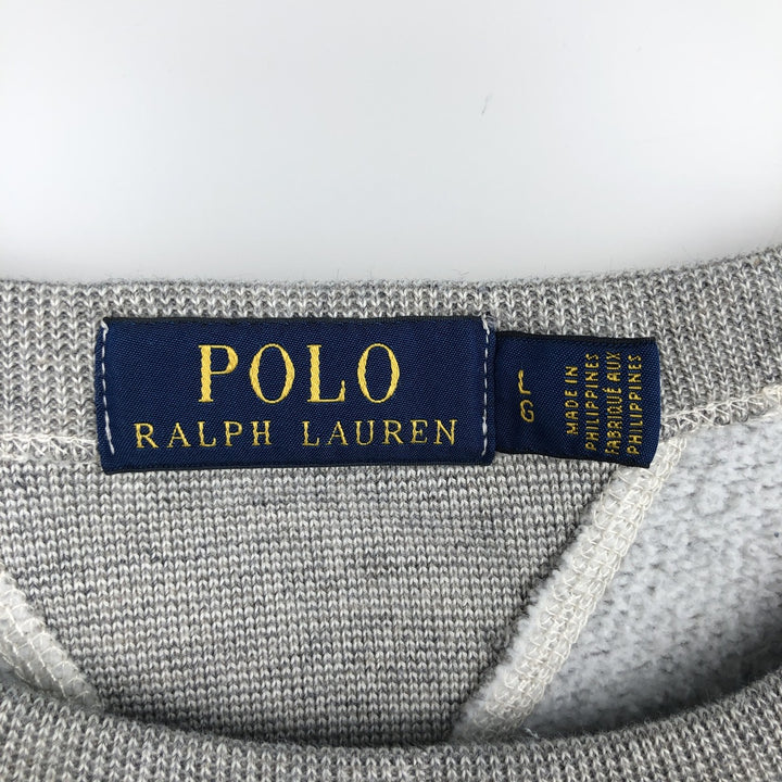 Ralph Lauren POLO RALPH LAUREN logo sweatshirt, men's size L cotton gray type Vintage Second Hand