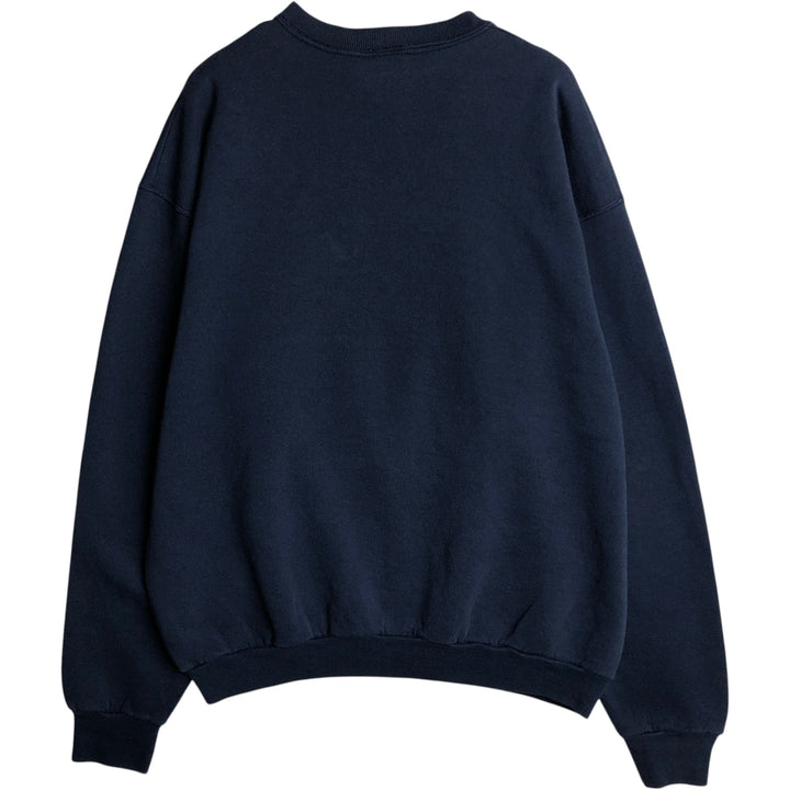 90'S Guess printed sweatshirt, made in the USA, men's size L, vintage cotton navy blue type Vintage Second Hand