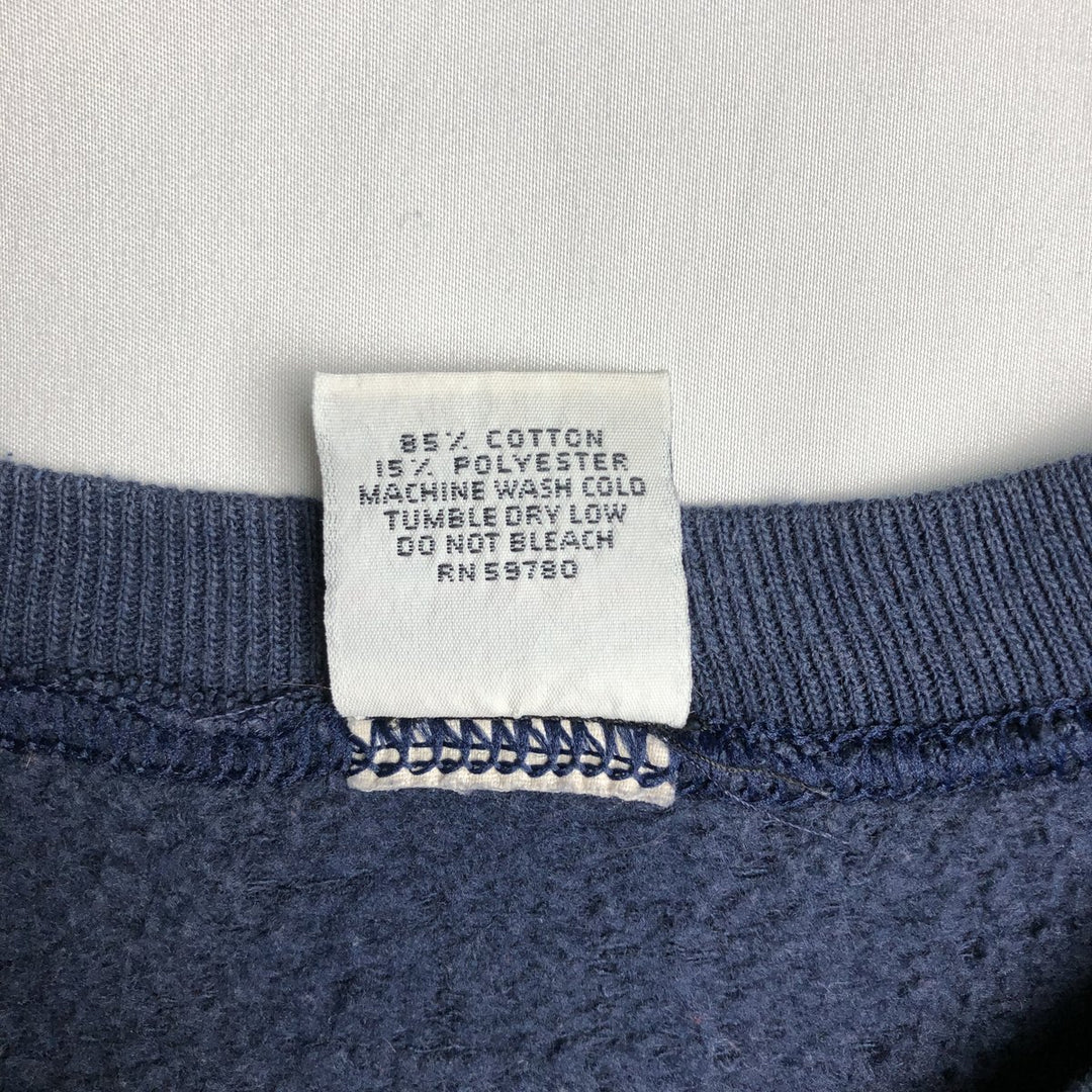 90'S Guess printed sweatshirt, made in the USA, men's size L, vintage cotton navy blue type Vintage Second Hand