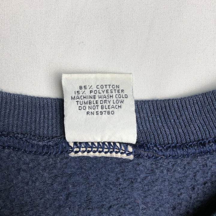 90'S Guess printed sweatshirt, made in the USA, men's size L, vintage cotton navy blue type Vintage Second Hand