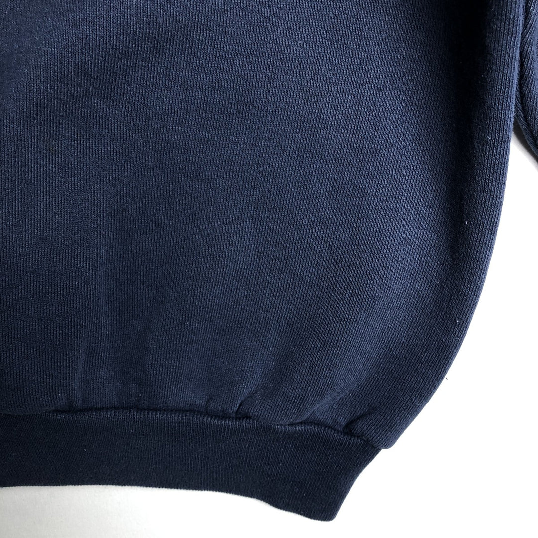 90'S Guess printed sweatshirt, made in the USA, men's size L, vintage cotton navy blue type Vintage Second Hand