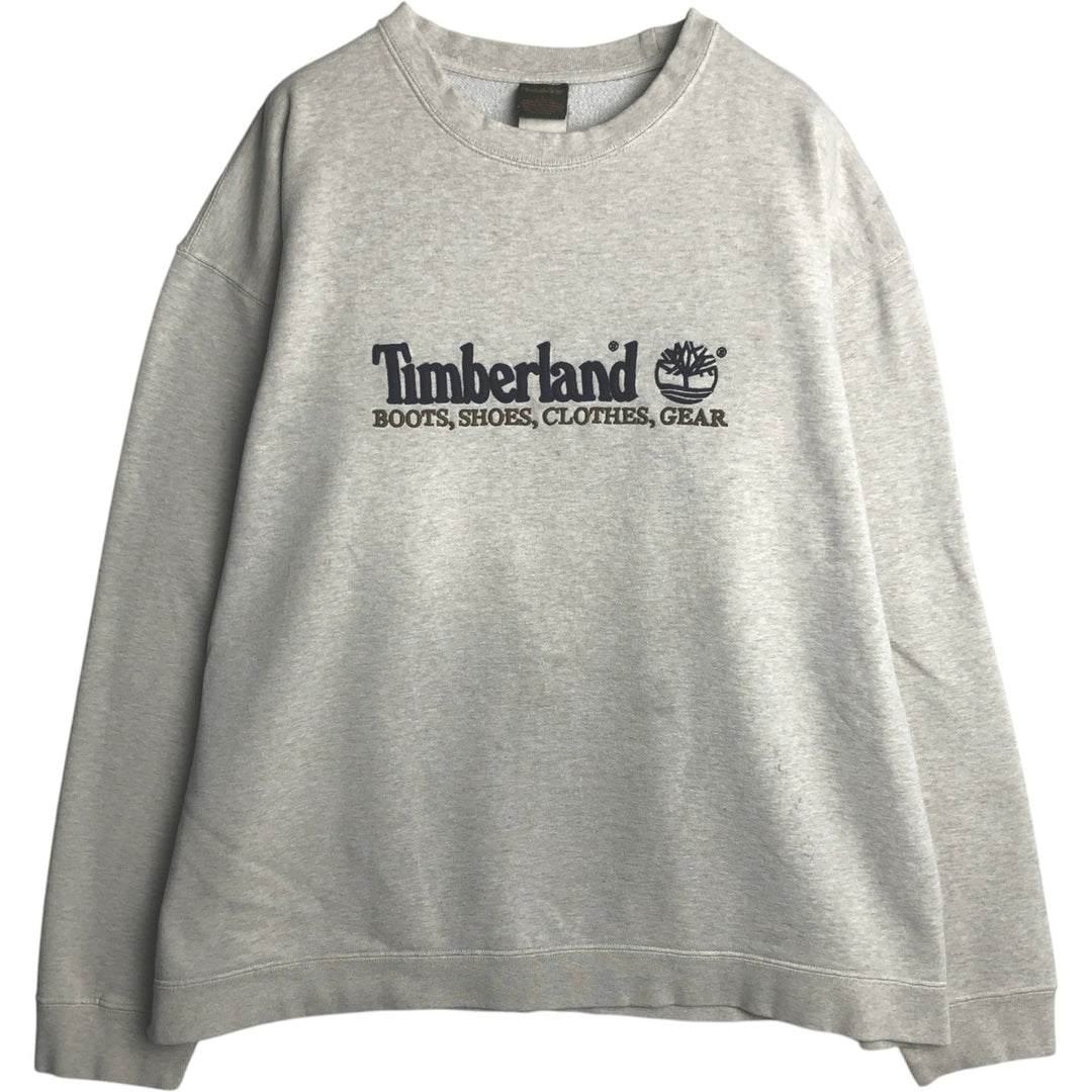 90s-00'S Timberland Logo Sweatshirt, Men's Size L (approx.), Vintage cotton gray type Vintage Second Hand