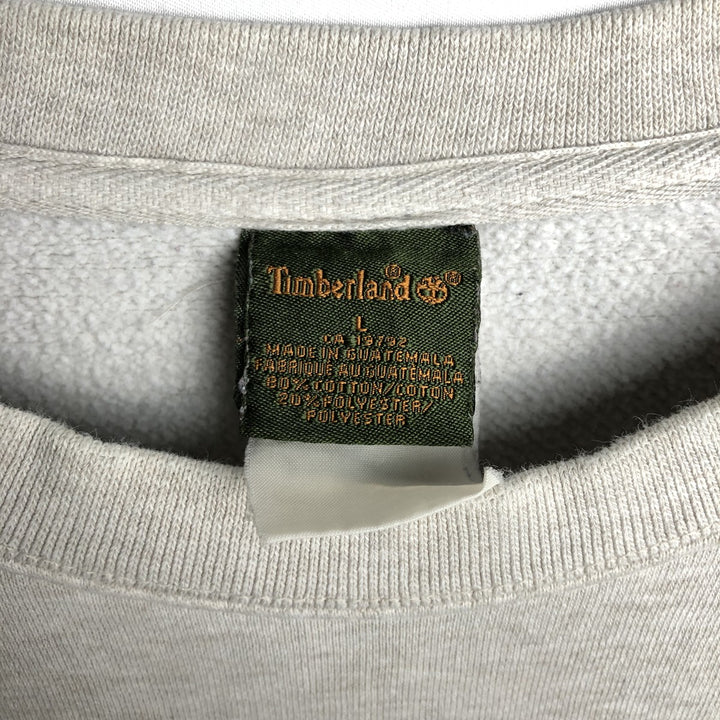 90s-00'S Timberland Logo Sweatshirt, Men's Size L (approx.), Vintage cotton gray type Vintage Second Hand