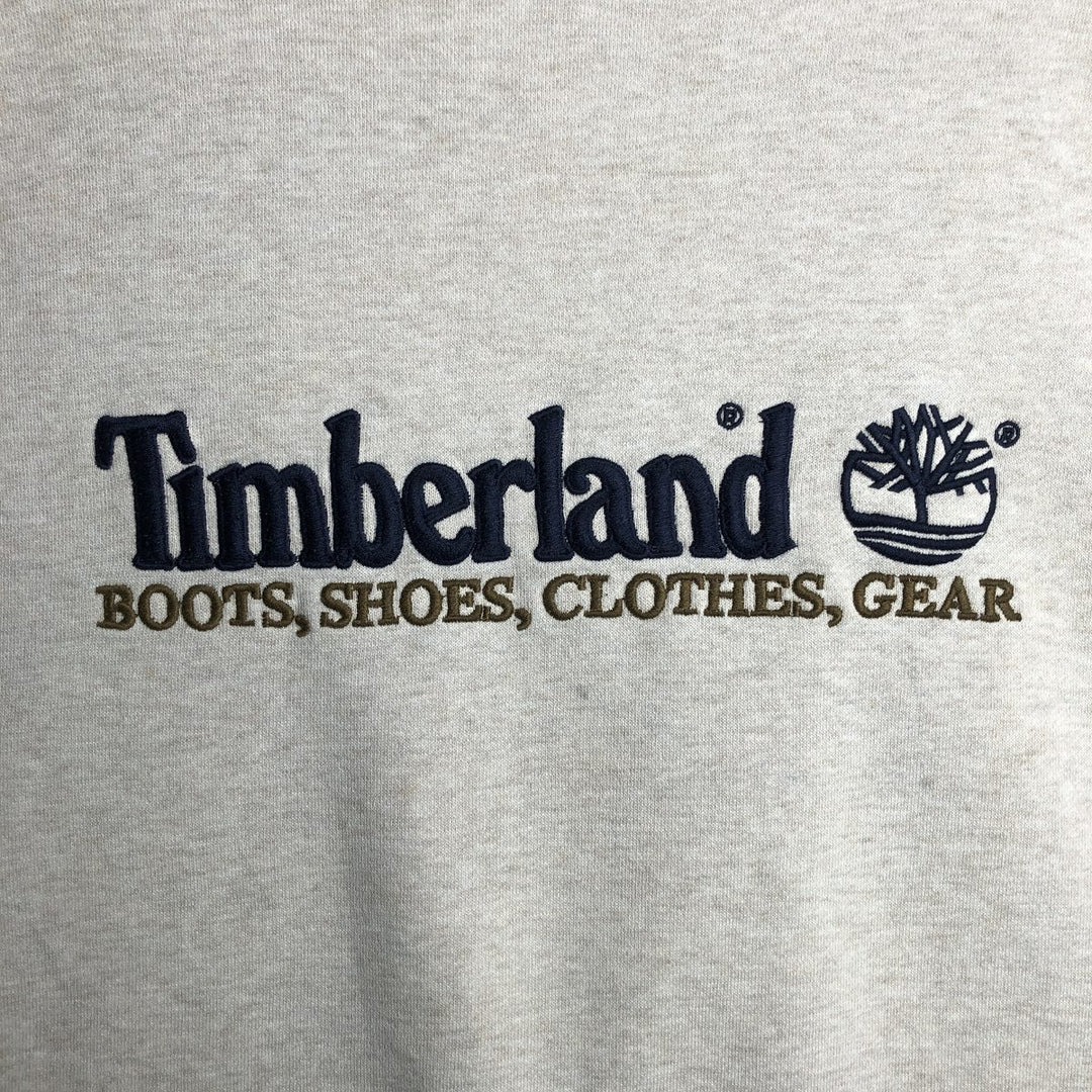 90s-00'S Timberland Logo Sweatshirt, Men's Size L (approx.), Vintage cotton gray type Vintage Second Hand