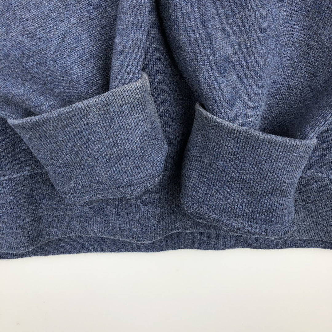 POLO by Ralph Lauren shawl collar sweatshirt with one-point logo, size L, men's cotton navy blue type Vintage Second Hand