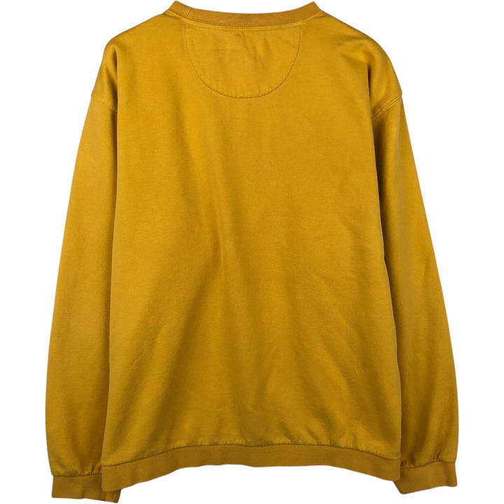 Ralph Lauren CHAPS One-Point Logo Sweatshirt, Men's Size XL (approx.) cotton yellow type Vintage Second Hand