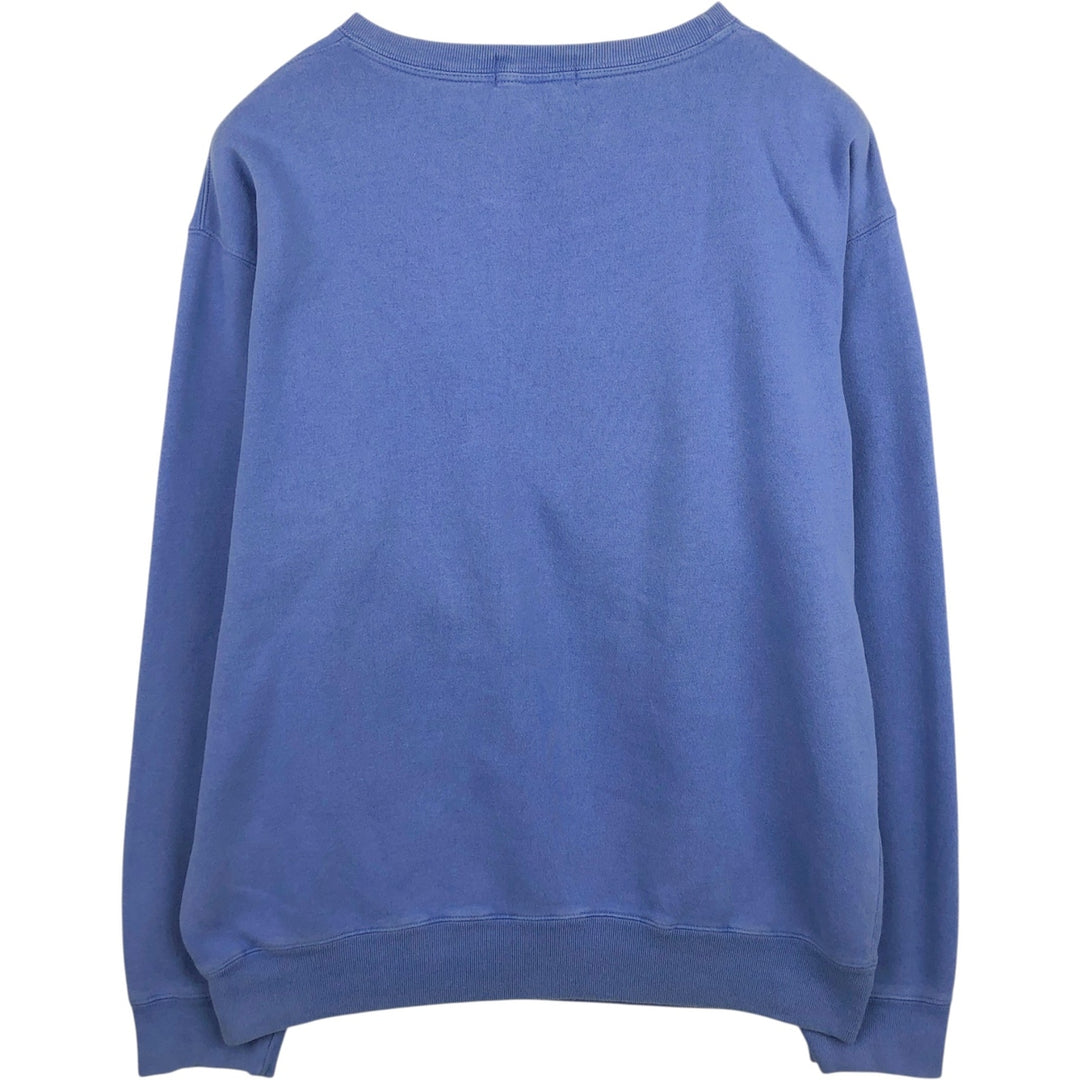 90'S Ralph Lauren POLO by Ralph Lauren One-Point Logo Sweatshirt, Made in USA, Men's XL equivalent, Vintage cotton Purple type blue-purple Vintage Second Hand