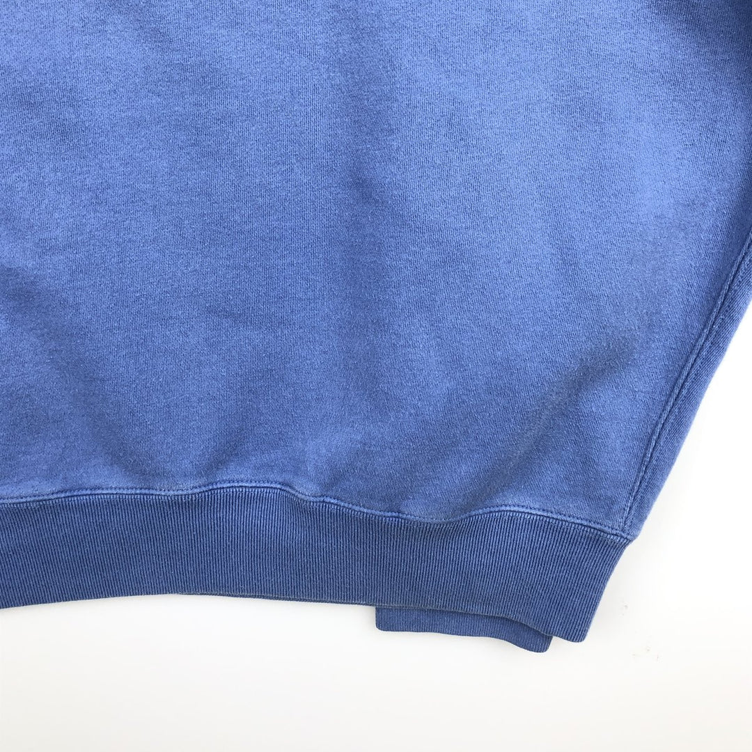 90'S Ralph Lauren POLO by Ralph Lauren One-Point Logo Sweatshirt, Made in USA, Men's XL equivalent, Vintage cotton Purple type blue-purple Vintage Second Hand