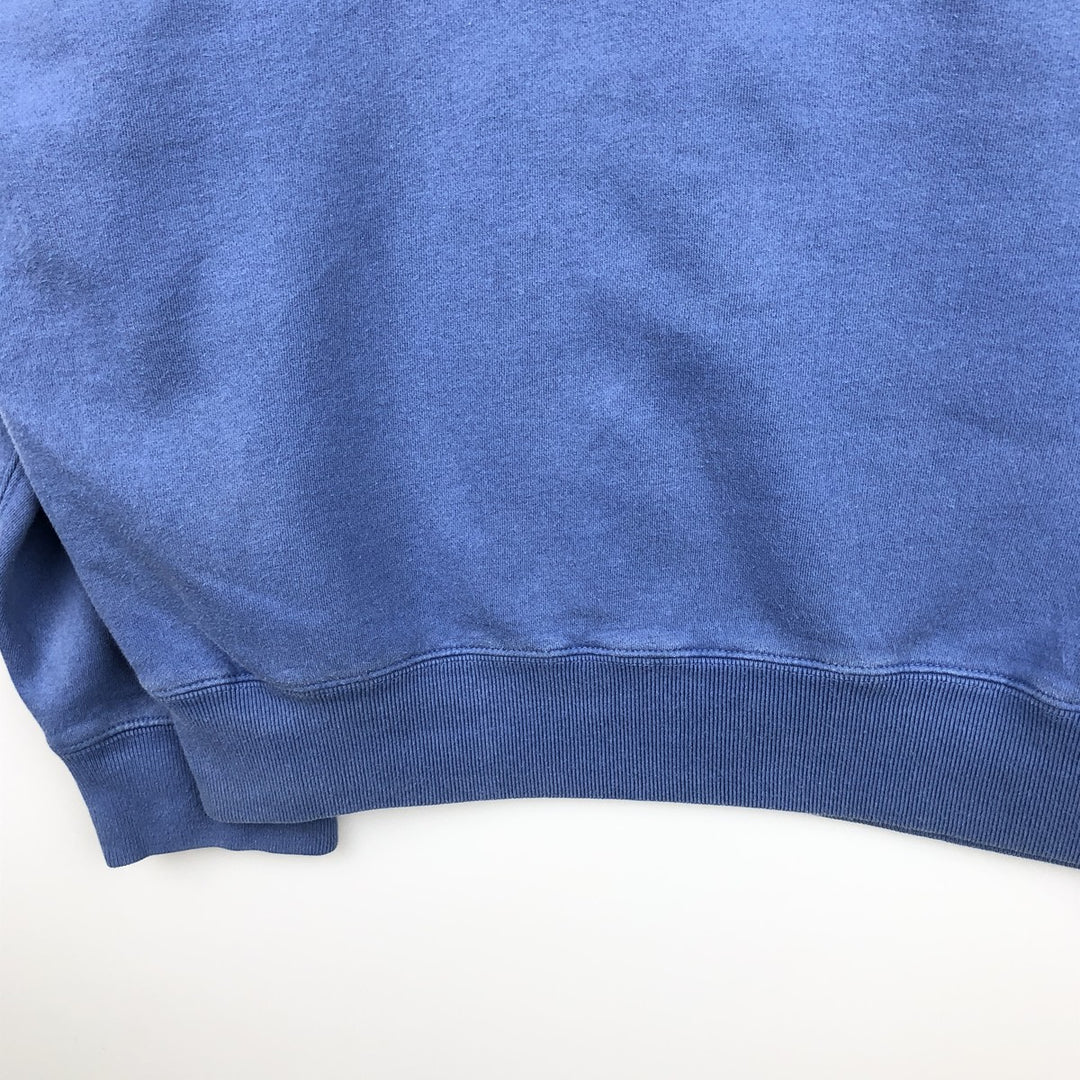 90'S Ralph Lauren POLO by Ralph Lauren One-Point Logo Sweatshirt, Made in USA, Men's XL equivalent, Vintage cotton Purple type blue-purple Vintage Second Hand