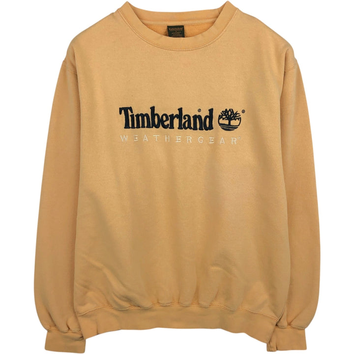 90'S Timberland WHETHERGEAR Logo Sweatshirt, Men's Size S (approx.), Vintage cotton yellow type Vintage Second Hand
