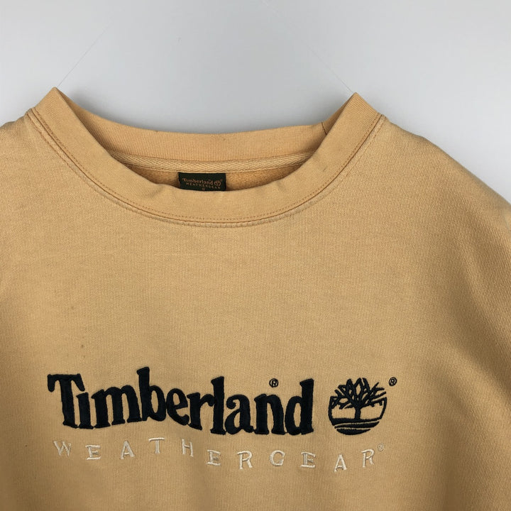 90'S Timberland WHETHERGEAR Logo Sweatshirt, Men's Size S (approx.), Vintage cotton yellow type Vintage Second Hand