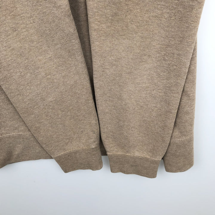 Ralph Lauren POLO by Ralph Lauren V-neck sweatshirt with logo, men's size L (approx.) cotton Beige type Vintage Second Hand