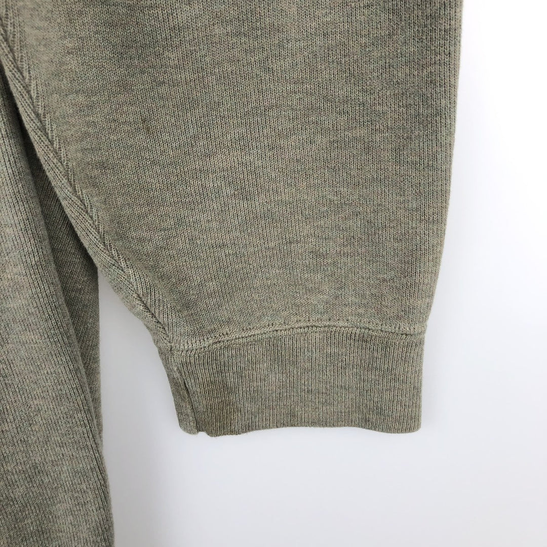 Ralph Lauren POLO by Ralph Lauren V-neck sweatshirt with logo, men's size XL (approx.) cotton Khaki type sage green Vintage Second Hand