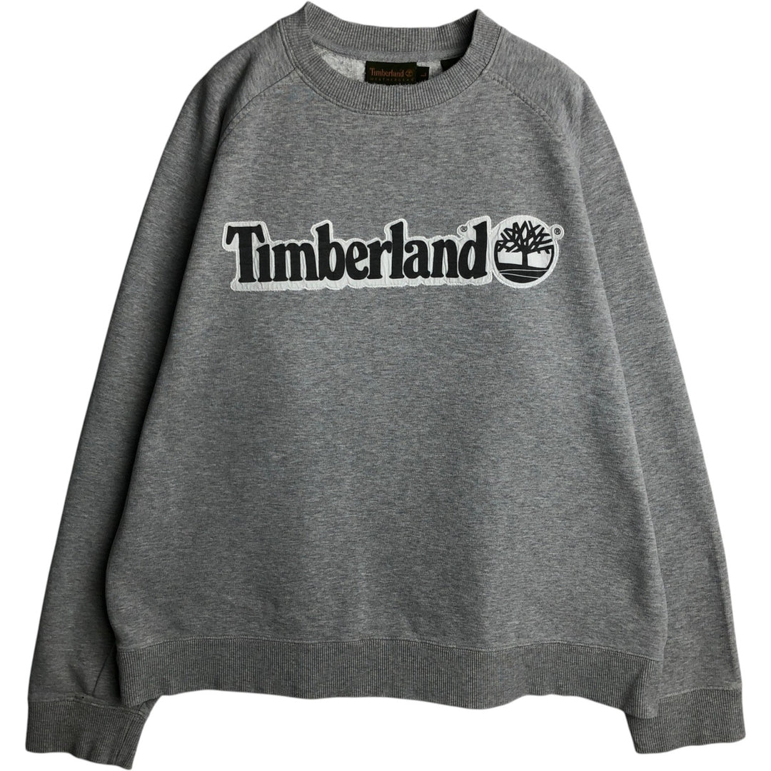 90'S Timberland WHETHERGEAR Logo Sweatshirt, Men's Size L (approx.), Vintage cotton gray type Vintage Second Hand
