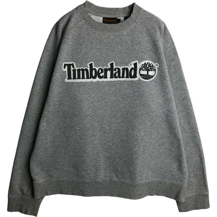 90'S Timberland WHETHERGEAR Logo Sweatshirt, Men's Size L (approx.), Vintage cotton gray type Vintage Second Hand
