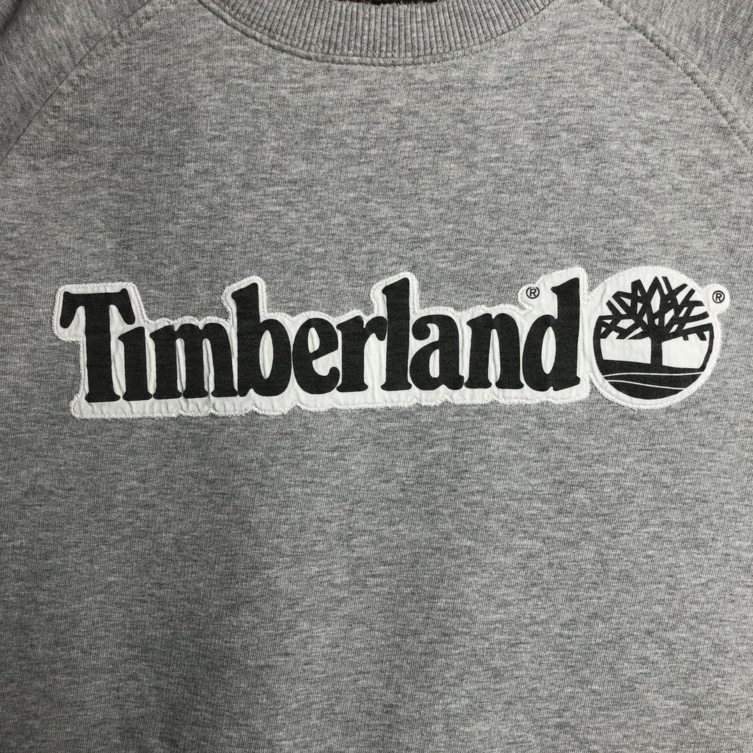 90'S Timberland WHETHERGEAR Logo Sweatshirt, Men's Size L (approx.), Vintage cotton gray type Vintage Second Hand