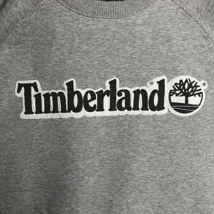 90'S Timberland WHETHERGEAR Logo Sweatshirt, Men's Size L (approx.), Vintage cotton gray type Vintage Second Hand