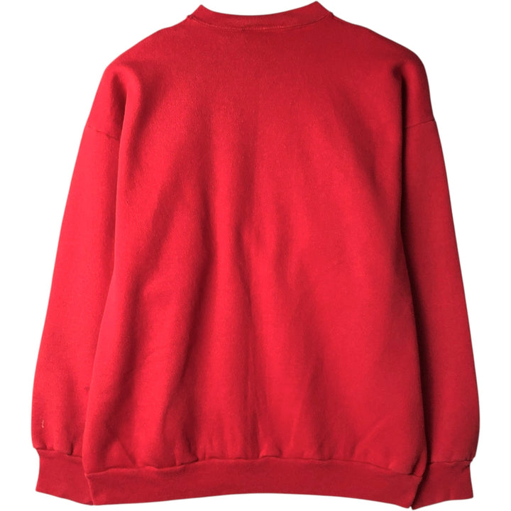 90'S Artex San Francisco 49ers Print Sweatshirt, Made in USA, Men's Size XL (approx.) cotton red type Vintage Second Hand