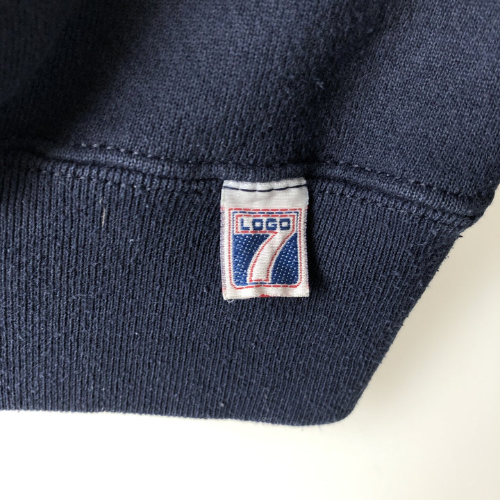 90'S LOGO7 HEAVY WEIGHT M802C NFL Dallas Cowboys Print Sweatshirt, Made in USA, Men's XL equivalent. cotton navy blue type Vintage Second Hand