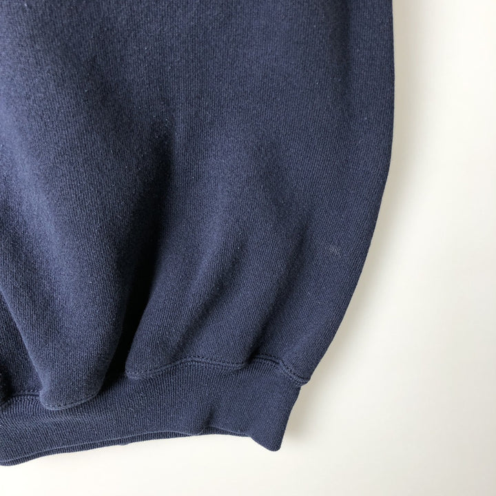 90'S LOGO7 HEAVY WEIGHT M802C NFL Dallas Cowboys Print Sweatshirt, Made in USA, Men's XL equivalent. cotton navy blue type Vintage Second Hand